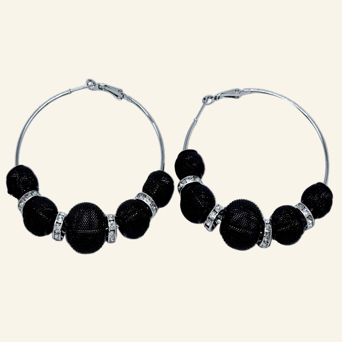 Black Basketball Wives 2 1/4" Earrings
