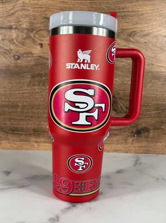 49er Fan Cup Stanley 40oz With Straw